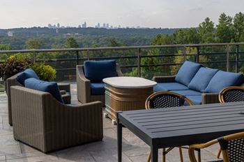 Skydeck with skyline views